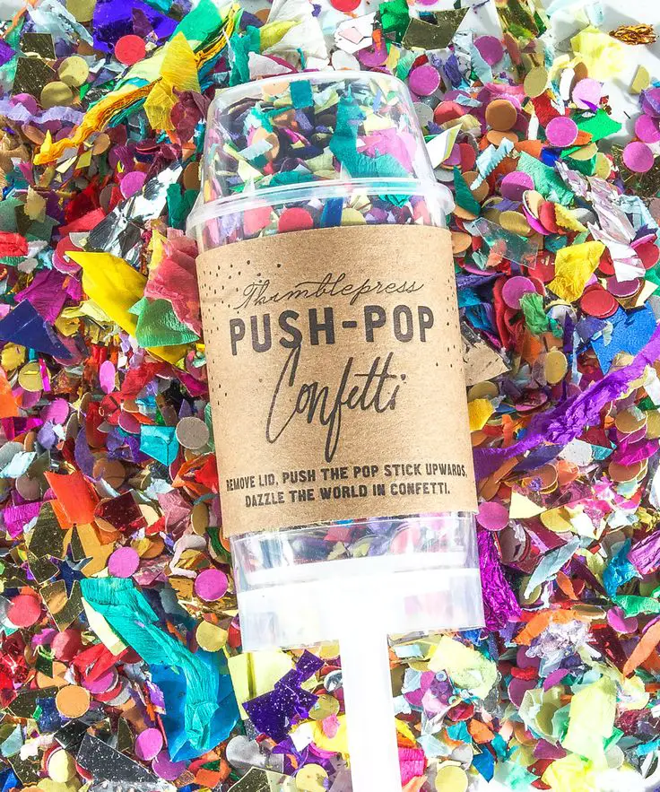 push pop confetti for your wedding