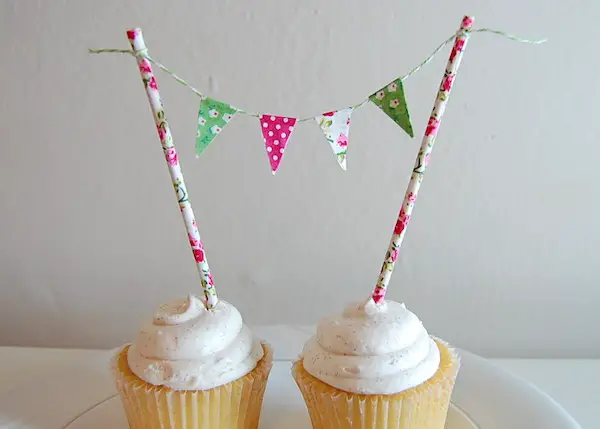 spring DIY cupcake bunting - midsouthbride.com