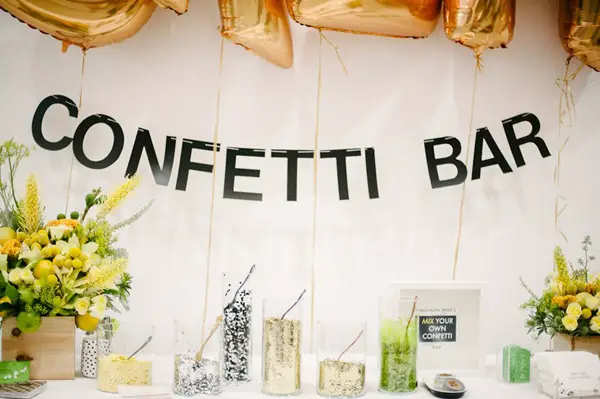 wedding confetti bar