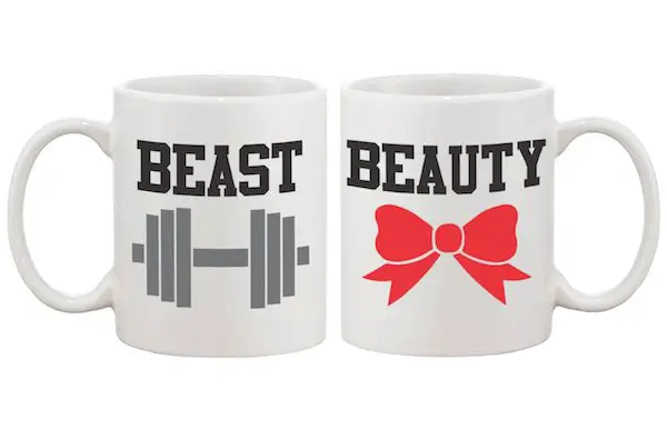 beast and beauty coffee mugs