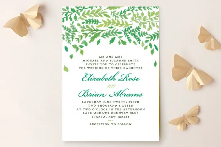 green china plate wedding invitations from minted