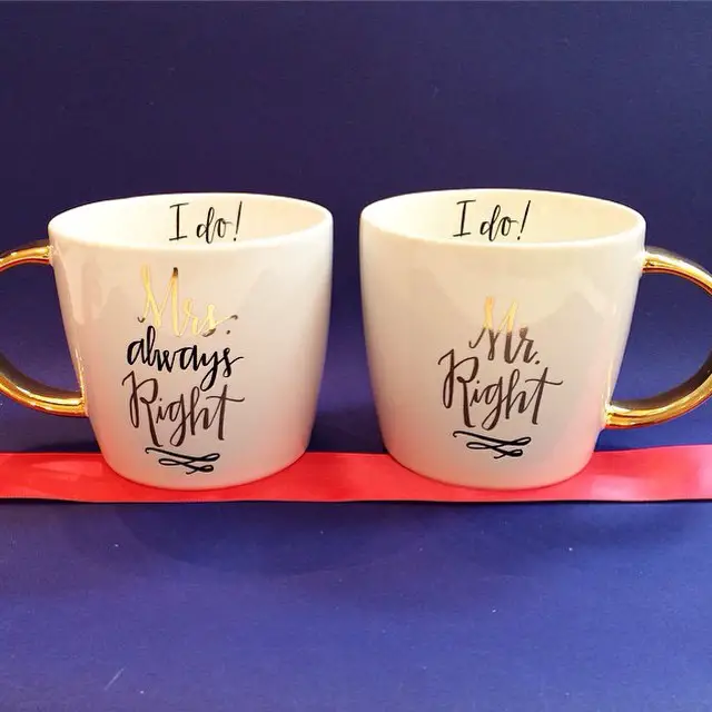 mr right and mrs always right coffee mugs from mrs post stationary