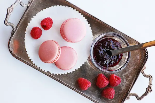 tea party bridal shower dessert - macaron