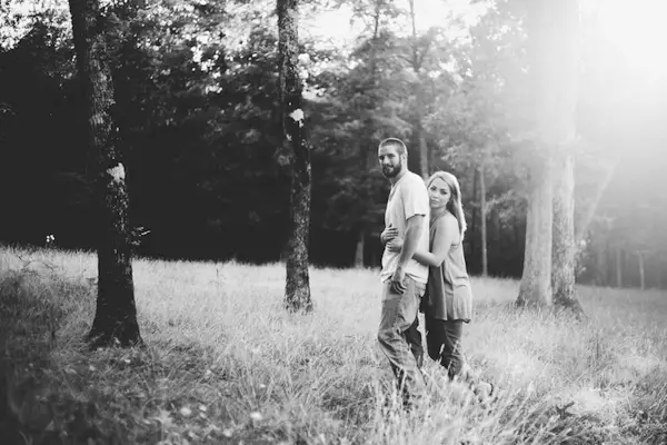 Carson and Ryan Tennessee Forest Engagment 21 - photo by Healthy Faulkner Photography - midsouthbride.com