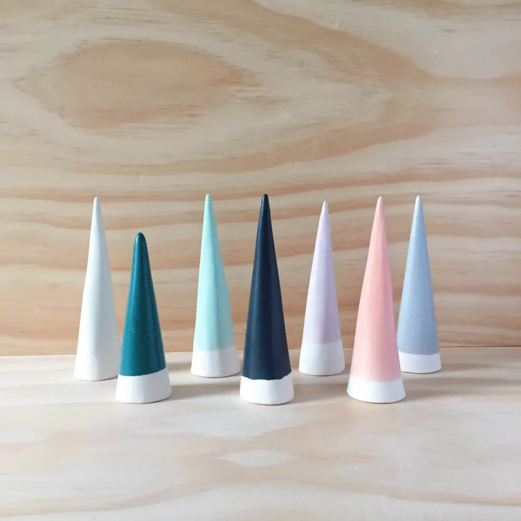 Modern Ring Cone ring holder from Paper and Clay