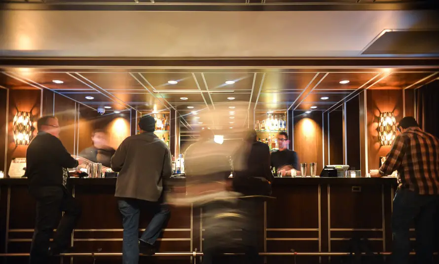 book a hotel room block - hotel bar