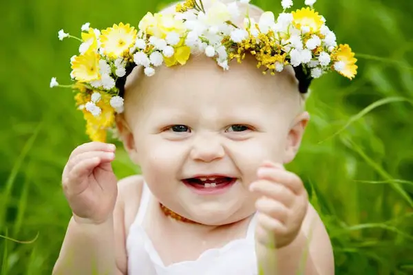 infant flower crown for baby flower girl by Peach Polka Dot - midsouthbride.com