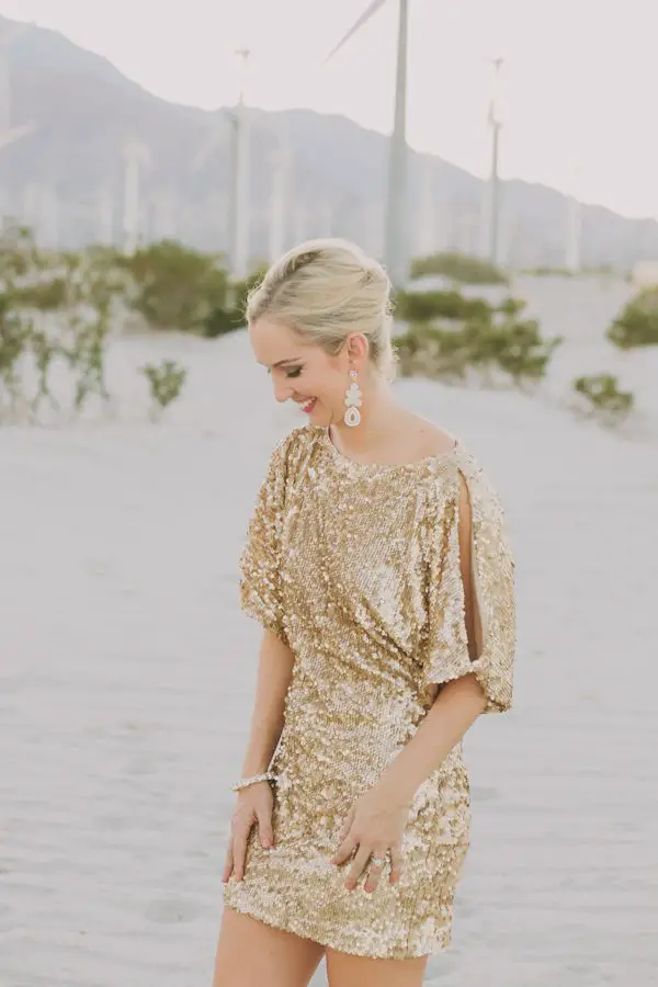 short sparkly wedding dress