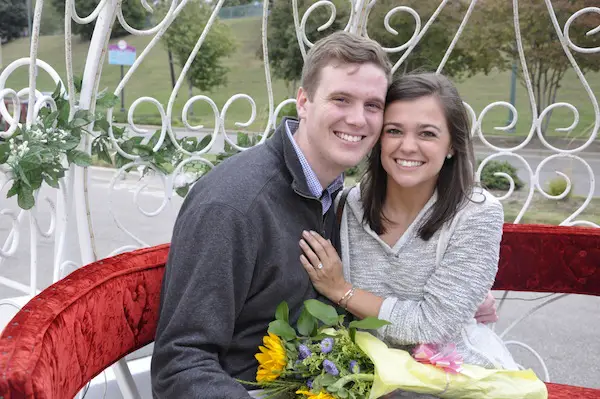 Catherine & Jack's Beale Street Landing Proposal Carriage - photo by Sara - midsouthbride.com