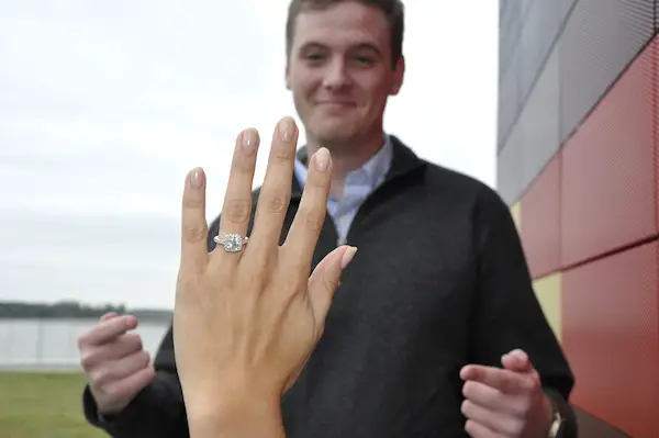 Catherine & Jack's Beale Street Landing Proposal Engagement Ring - photo by Sara - midsouthbride.com