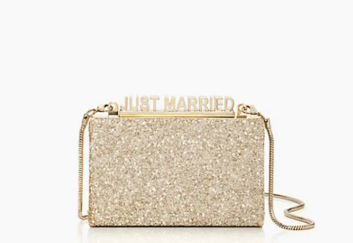 Kate Spade New York Wedding Belles Ravi Clutch Just Married Purse