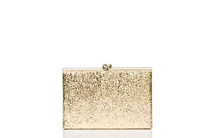 Kate Spade Wedding Belles Gold Knot Clutch for Wedding Day