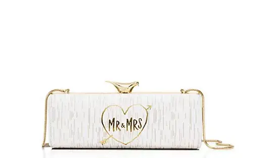 Kate Spade Wedding Belles Mr and Mrs Clutch