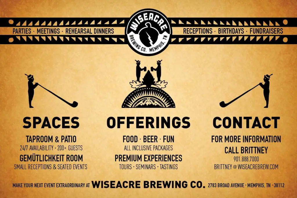 Memphis wedding venue - Chautauqua at Wiseacre Brewery