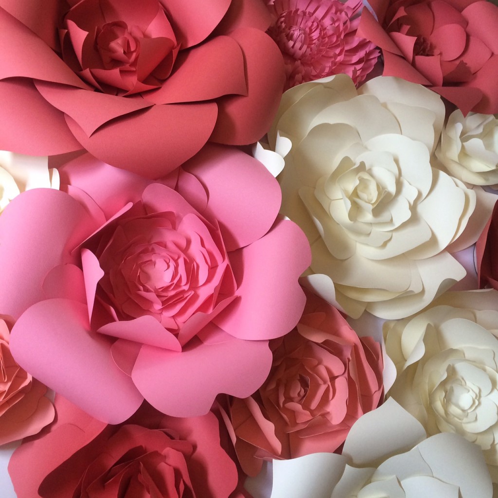 Paper Flower Wall Decor, large paper flower backdrop, giant paper flowers by Paper Flora on Etsy