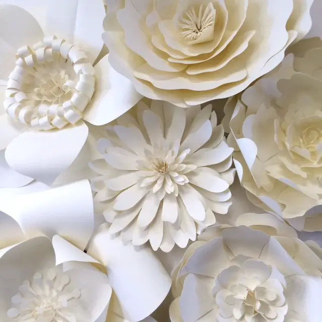  Paper  Flower  Wedding Reception Wall  Ideas  Mid South Bride