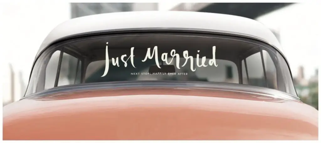 kate spade new york Window Cling, Just Married