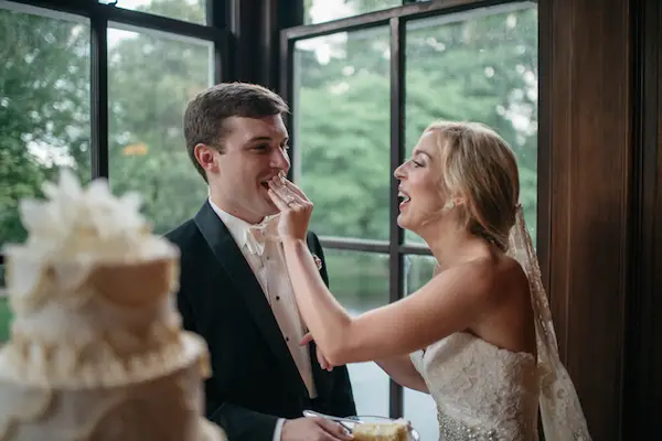 Ashlyn & Tom's Memphis Wedding Cake at Annesdale Mansion