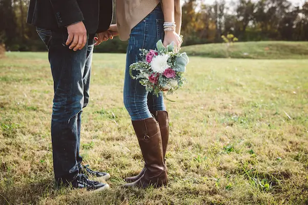 Darby & Garrett's Hot Air Balloon Engagement Session - photo by SheHeWe Photography - midsouthbride.com 27