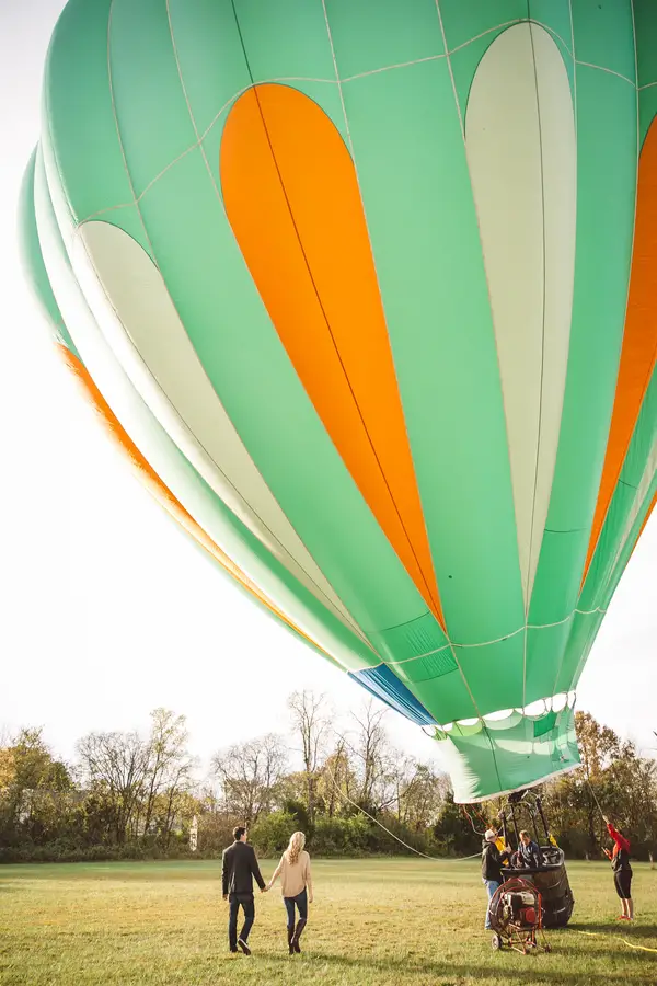 Darby & Garrett's Hot Air Balloon Engagement Session - photo by SheHeWe Photography - midsouthbride.com 37