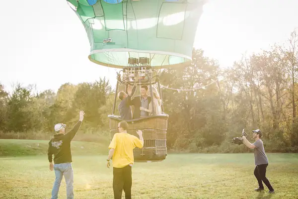 Darby & Garrett's Hot Air Balloon Engagement Session - photo by SheHeWe Photography - midsouthbride.com 39