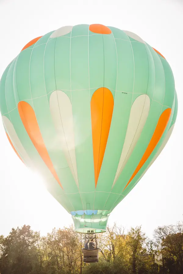 Darby & Garrett's Hot Air Balloon Engagement Session - photo by SheHeWe Photography - midsouthbride.com 40