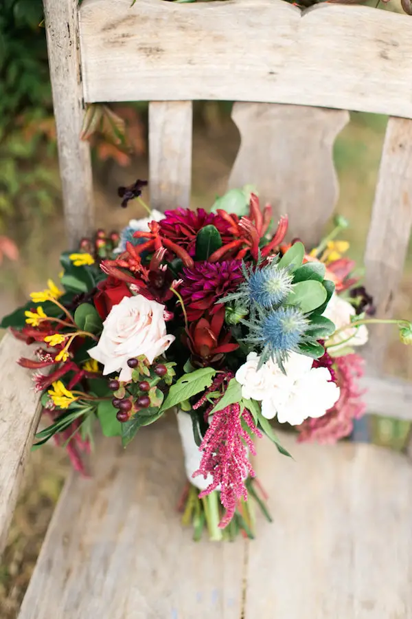 Marsala Wedding Flowers Bridal Bouquet