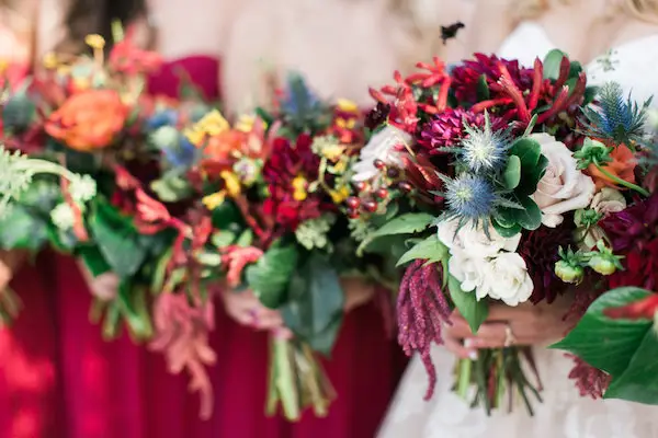 Moody Marsala Wedding