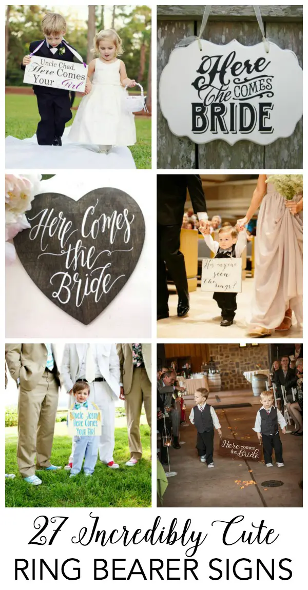 cute ring bearer wedding signs to buy