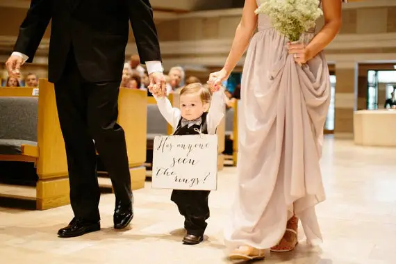 wedding ring bearer Sign Wedding Sign Wedding, Has anyone seen the rings Bride Ring Bearer sign