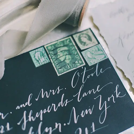 calligraphers for hire:BP Calligraphy wedding calligrpahy envelope addressing - midsouthbride.com