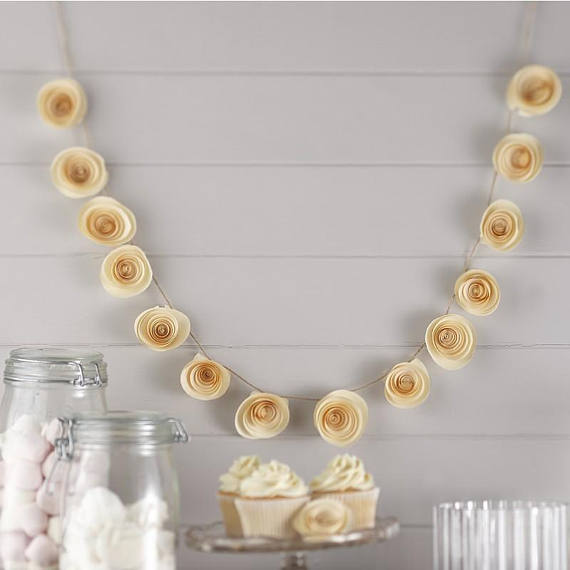 Paper Flower Garland