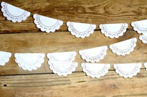 Paper Lace Doily Garland by The Path Less Traveled