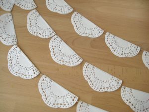 Wedding Doily Paper Lace Garland by Bright Bride