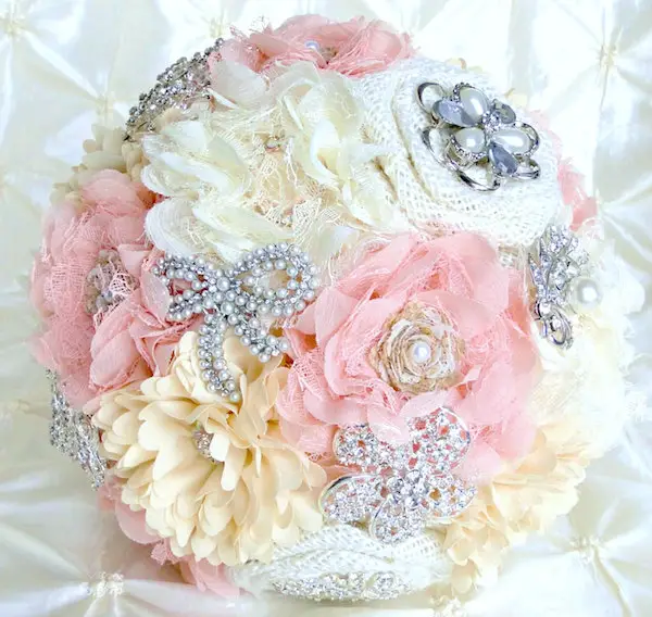 DIY Bridal Brooch Bouquet Kit - Creates a Medium - Large Bouquet