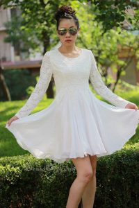 Long Sleeved White Lace Dress by Dress Originals