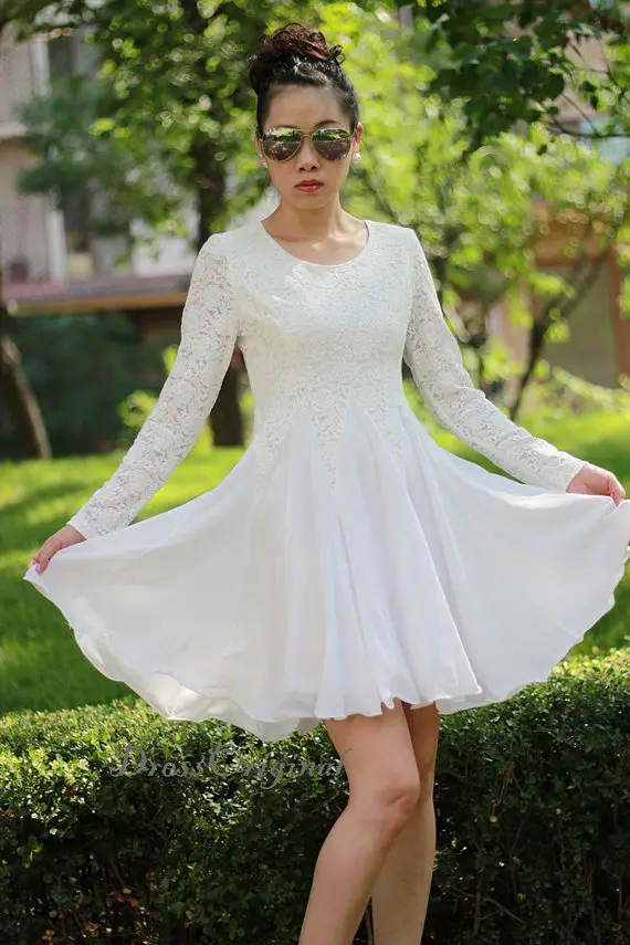 50 Little White Dresses For Brides To Wear To Wedding Events | Mid ...