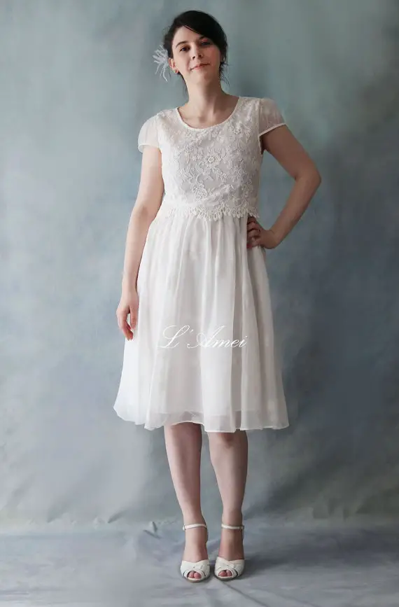 little white dress for wedding reception