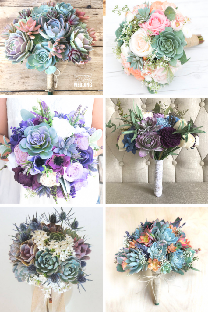Beautiful Succulent Wedding Bouquets MidSouth Bride