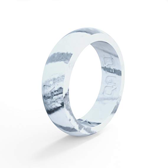 Qalo Marble Silicone Wedding Band