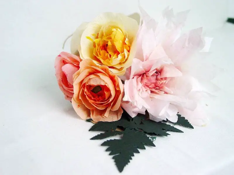 Farm Fresh Style Paper Flower Gift Bouquet by Beautiful Things By Bec