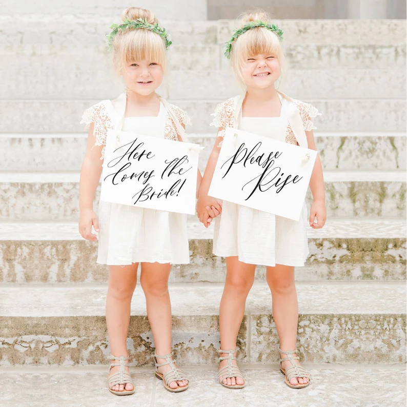 flower girl signs