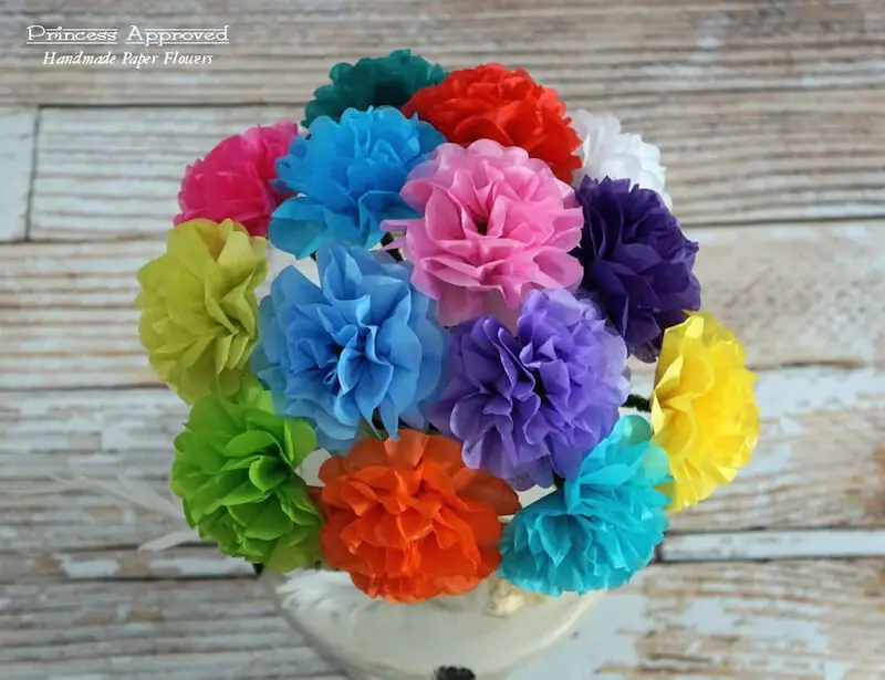 Mini Tissue Paper Flowers by Princess Approved Shop