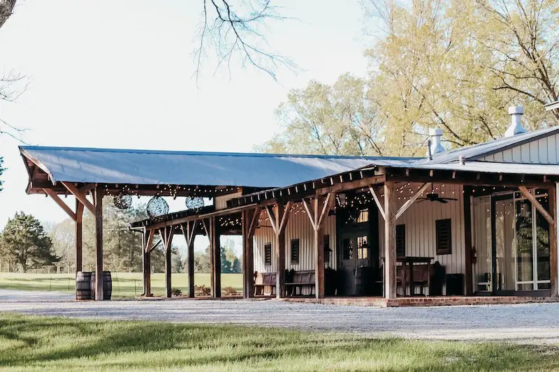 The Vineyard restored barn venue at Mallard's Croft
