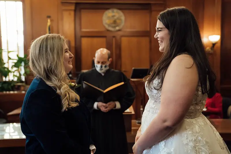 Elopement In Memphis Tennessee  Madison and Cara Shelby County Courthouse wedding photo by The Warmth Around You